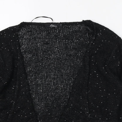 Womens UK Size M Bonmarché Black Cardigan Jumper