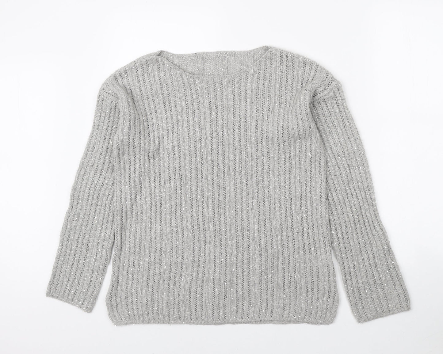 Womens UK Size M NEXT Grey Pullover Jumper