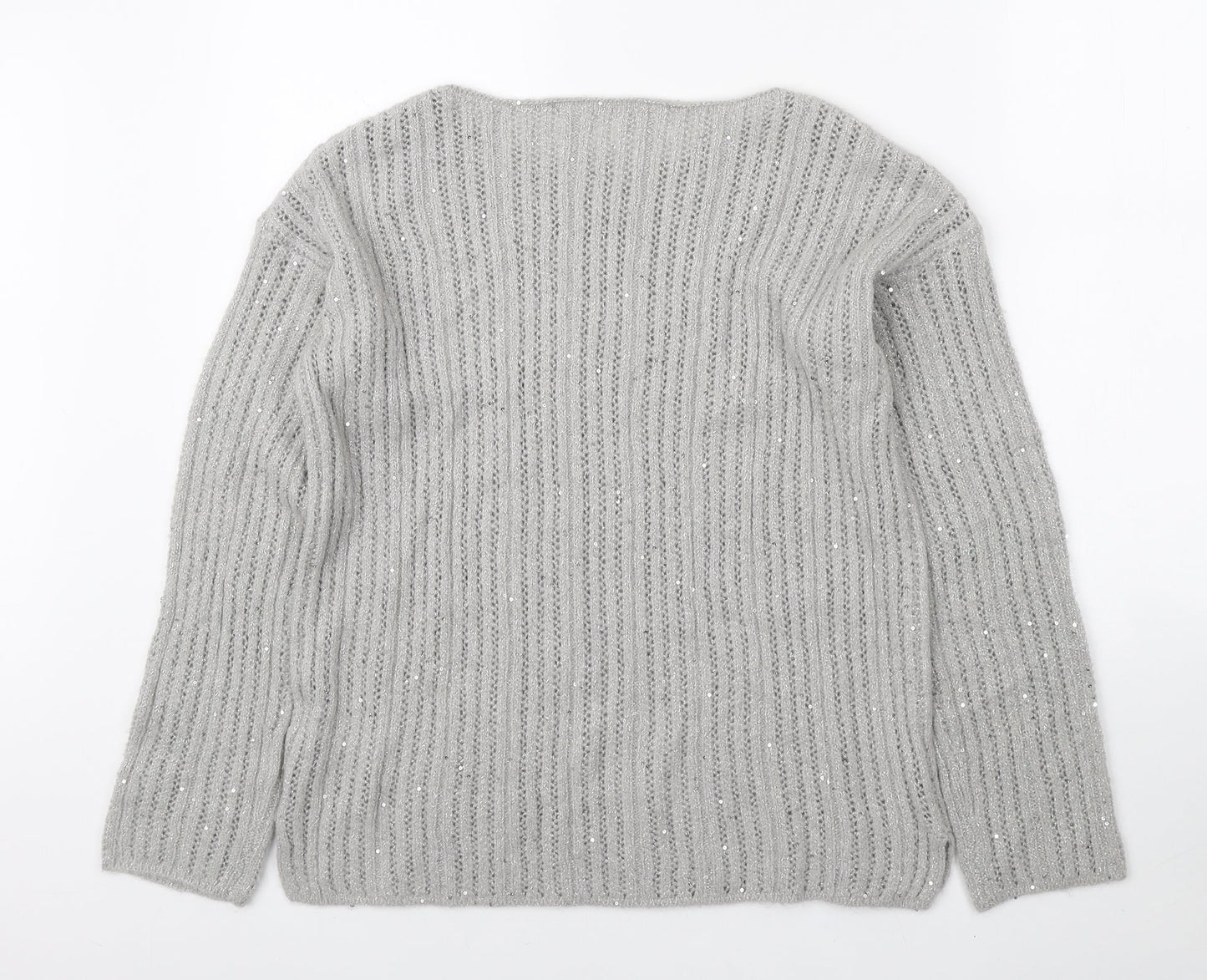 Womens UK Size M NEXT Grey Pullover Jumper