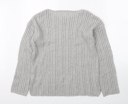 Womens UK Size M NEXT Grey Pullover Jumper