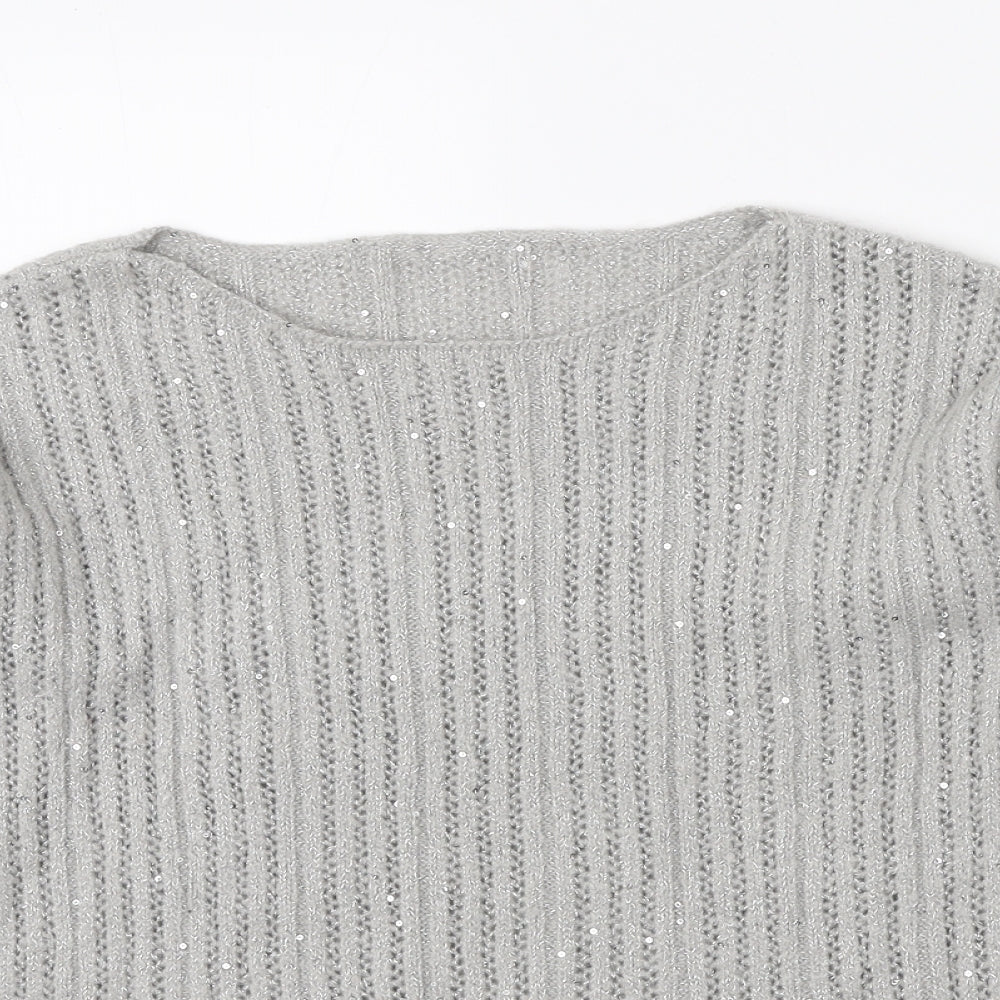 Womens UK Size M NEXT Grey Pullover Jumper