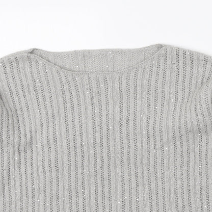 Womens UK Size M NEXT Grey Pullover Jumper