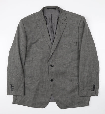 Mens UK Size  Fellini Regular Black Suit Jacket