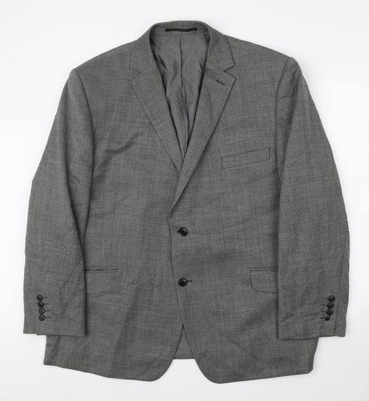 Mens UK Size  Fellini Regular Black Suit Jacket