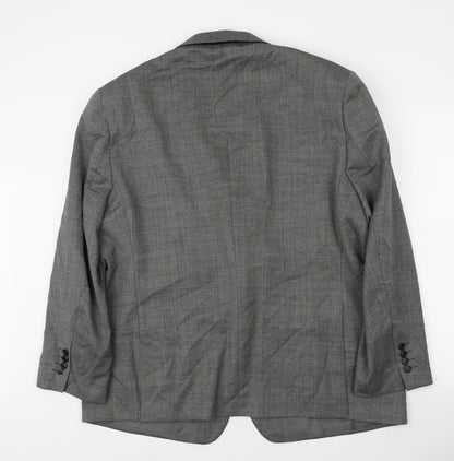 Mens UK Size  Fellini Regular Black Suit Jacket