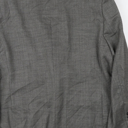 Mens UK Size  Fellini Regular Black Suit Jacket