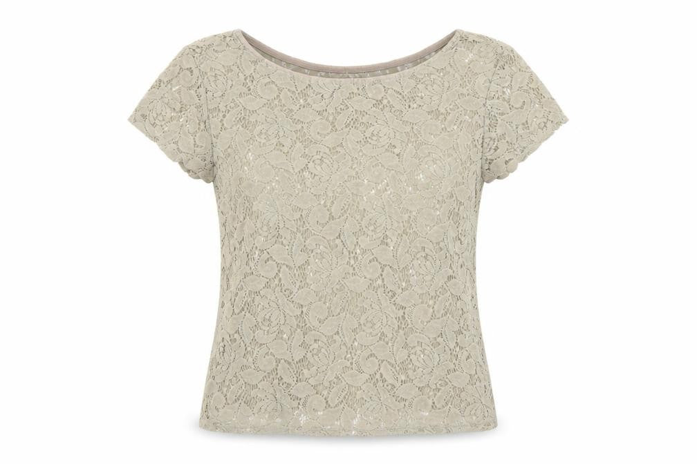 Womens UK Size 8 Atmosphere Beige Basic Blouse