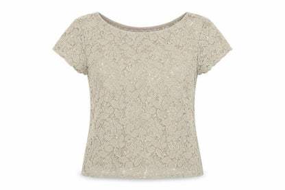 Womens UK Size 8 Atmosphere Beige Basic Blouse