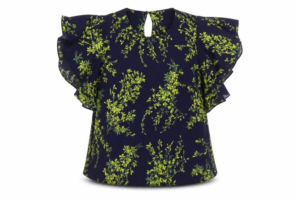 Womens UK Size 10 Warehouse Blue Basic Blouse