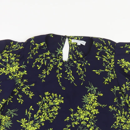 Womens UK Size 10 Warehouse Blue Basic Blouse