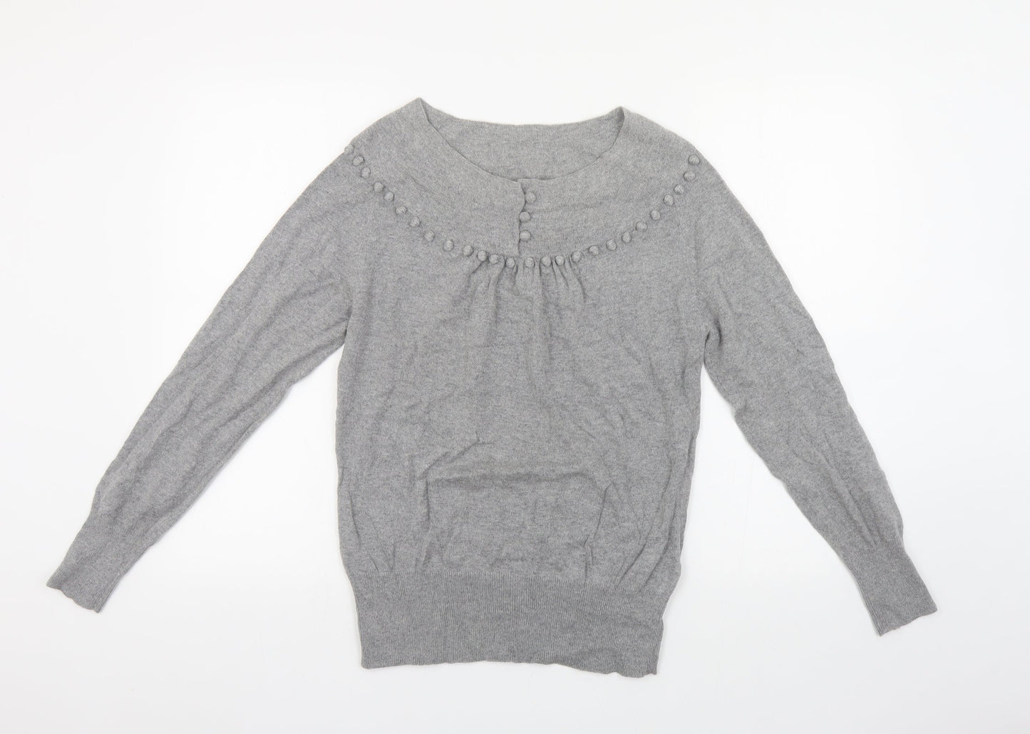 Womens UK Size 12 Marks and Spencer Grey Pullover Jumper
