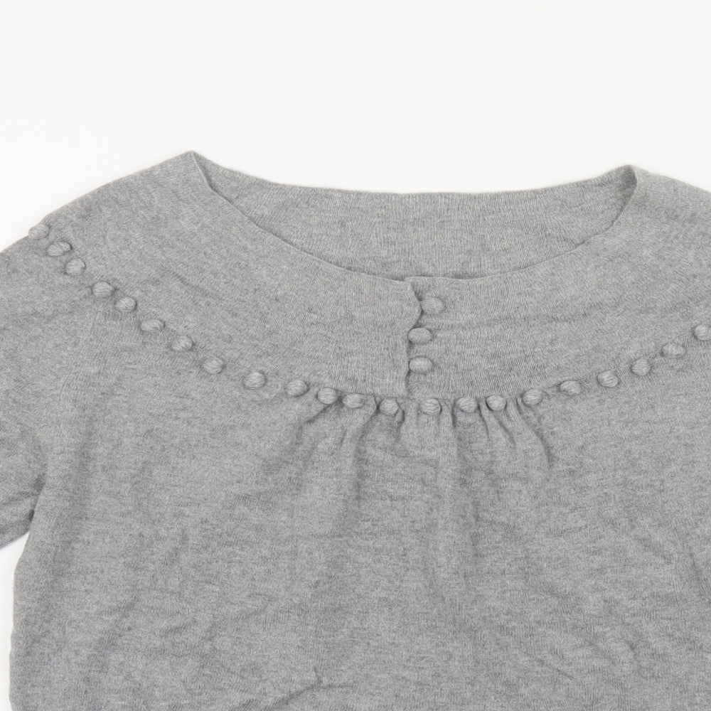 Womens UK Size 12 Marks and Spencer Grey Pullover Jumper