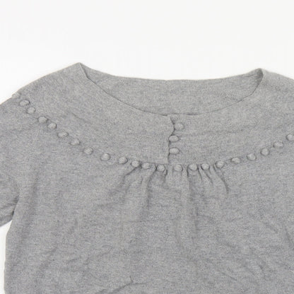 Womens UK Size 12 Marks and Spencer Grey Pullover Jumper