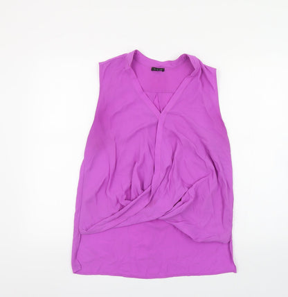 Womens UK Size 12 River Island Purple Basic Blouse
