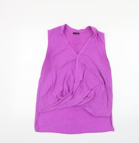 Womens UK Size 12 River Island Purple Basic Blouse