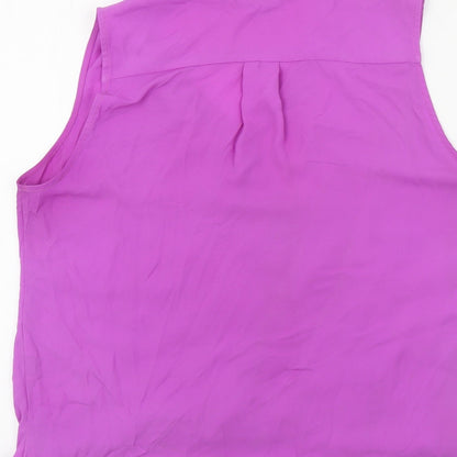 Womens UK Size 12 River Island Purple Basic Blouse