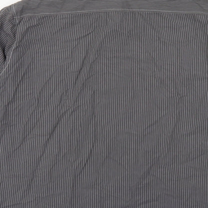 Mens UK Size M NEXT Grey  Button-Up Long Sleeve Casual Shirt