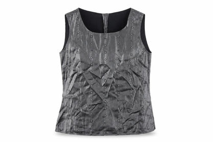 Womens UK Size 16 Platinum Silver Basic Tank