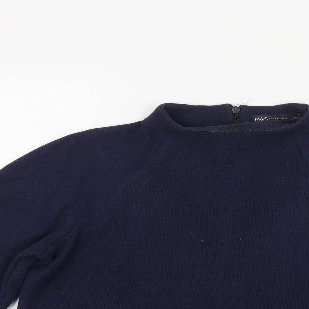 Womens UK Size 12 Marks and Spencer Blue Pullover Jumper