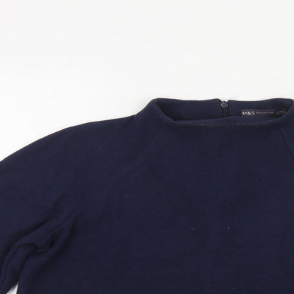 Womens UK Size 12 Marks and Spencer Blue Pullover Jumper