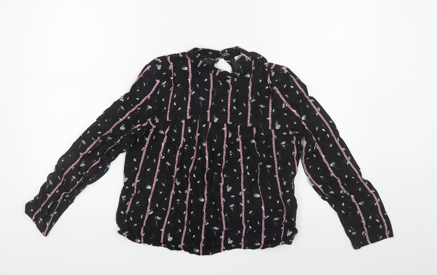 Womens UK Size 6 H&M Black Basic Blouse