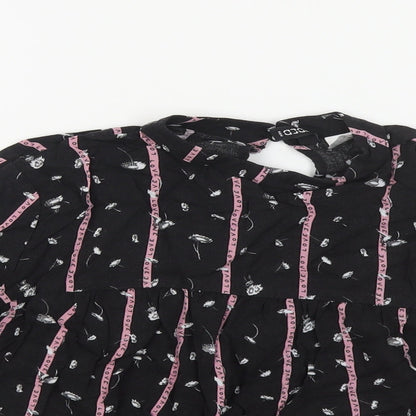 Womens UK Size 6 H&M Black Basic Blouse
