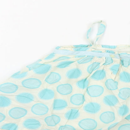 Gap Baby Ivory Polka Dot Cotton Camisole Tank Size 12-18 Months Square Neck Button