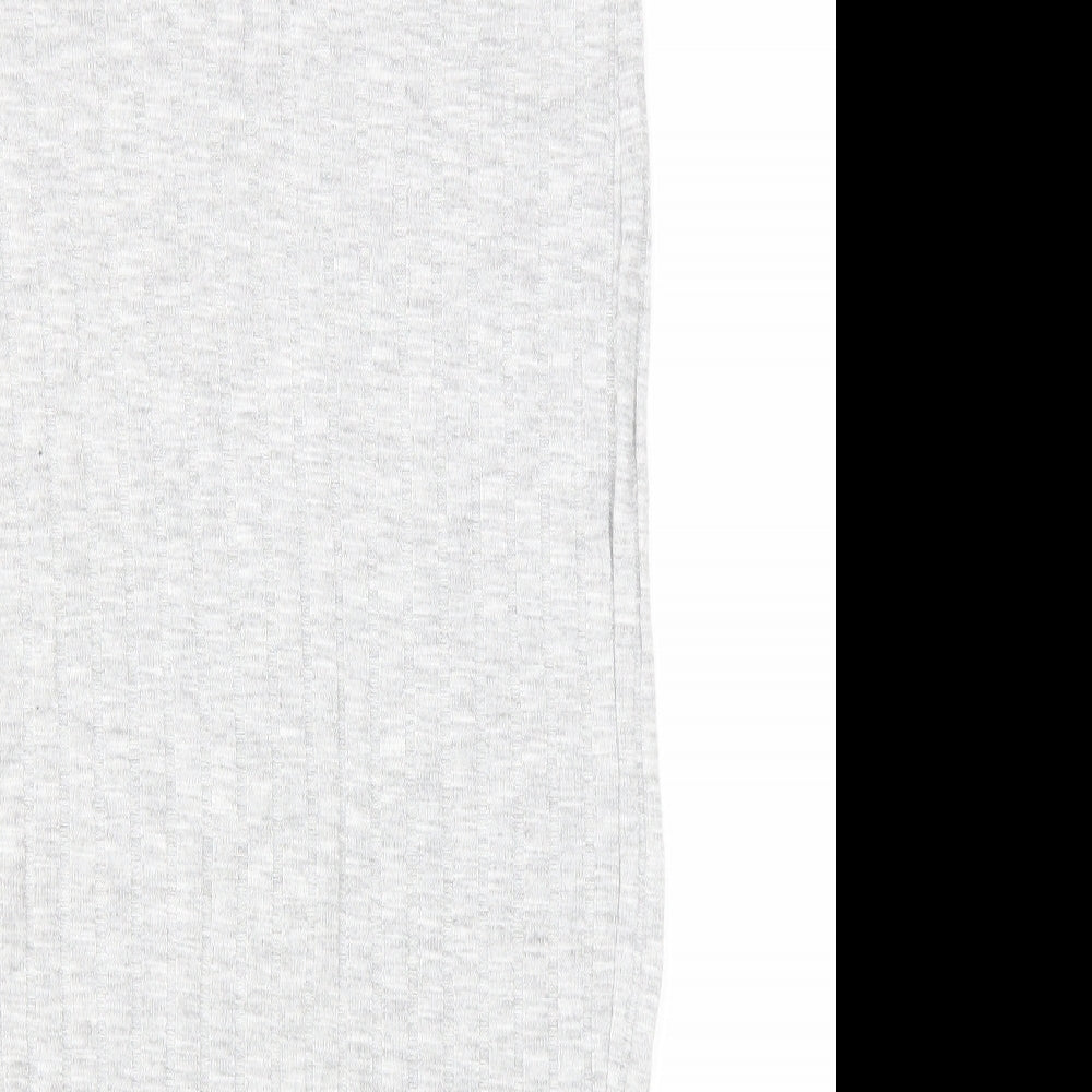 Atmosphere Womens Grey Viscose Straight & Pencil Skirt Size 14 Drawstring