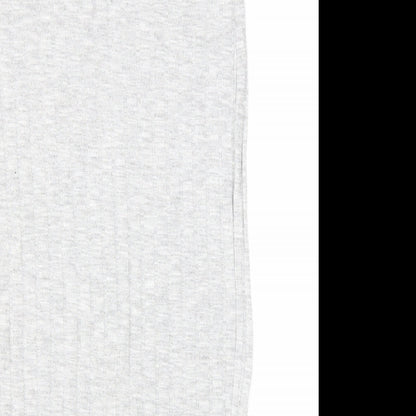 Atmosphere Womens Grey Viscose Straight & Pencil Skirt Size 14 Drawstring