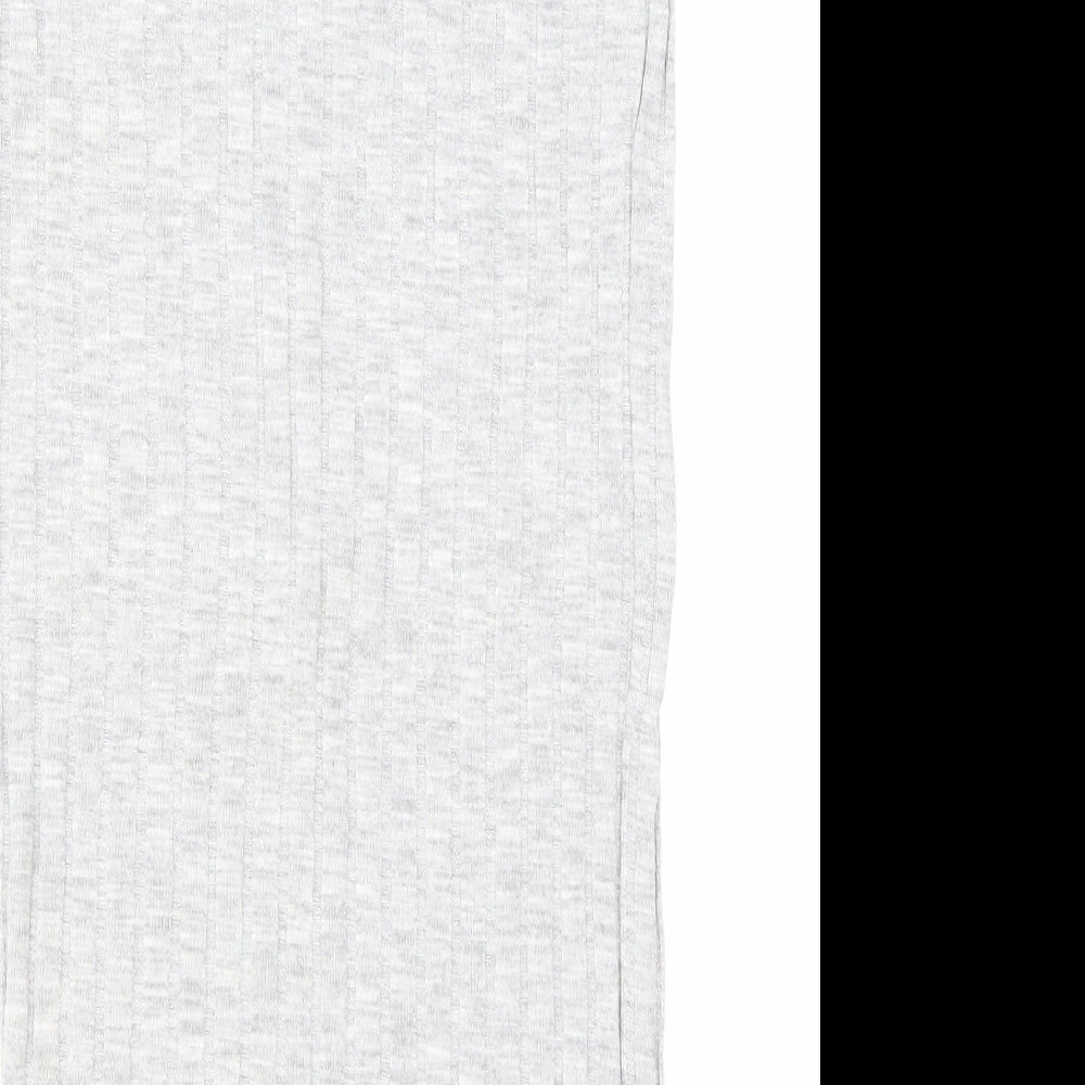 Atmosphere Womens Grey Viscose Straight & Pencil Skirt Size 14 Drawstring