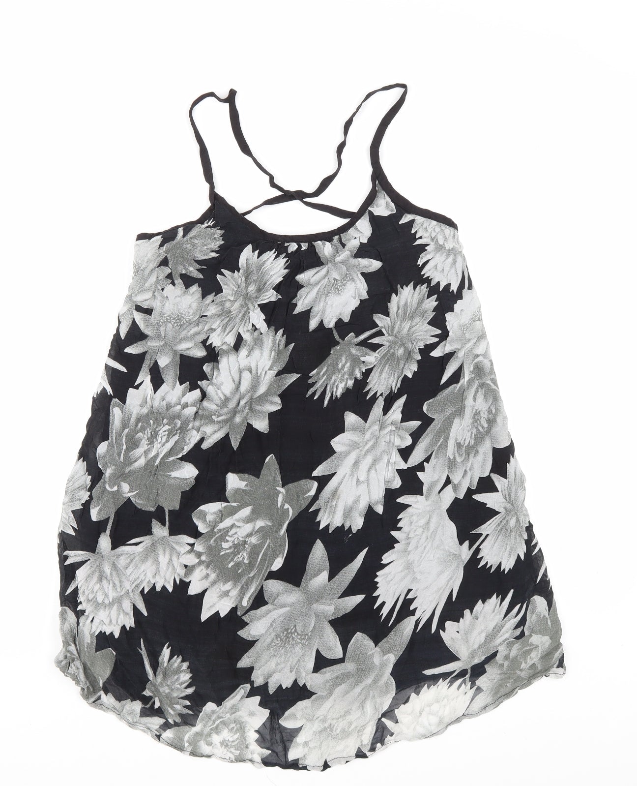 Womens UK Size S French Connection Black Basic Tank