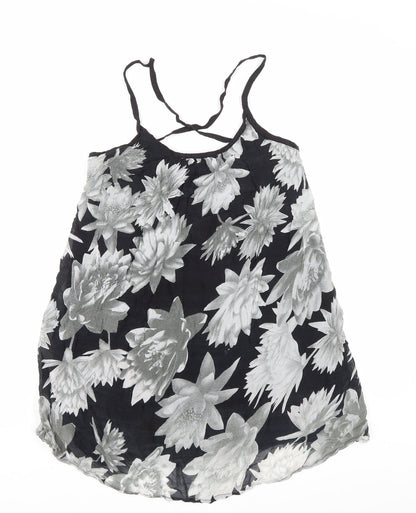 Womens UK Size S French Connection Black Basic Tank