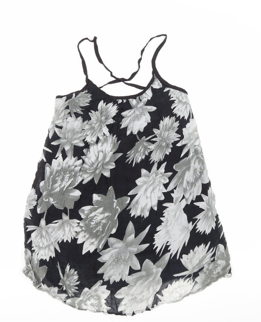 Womens UK Size S French Connection Black Basic Tank