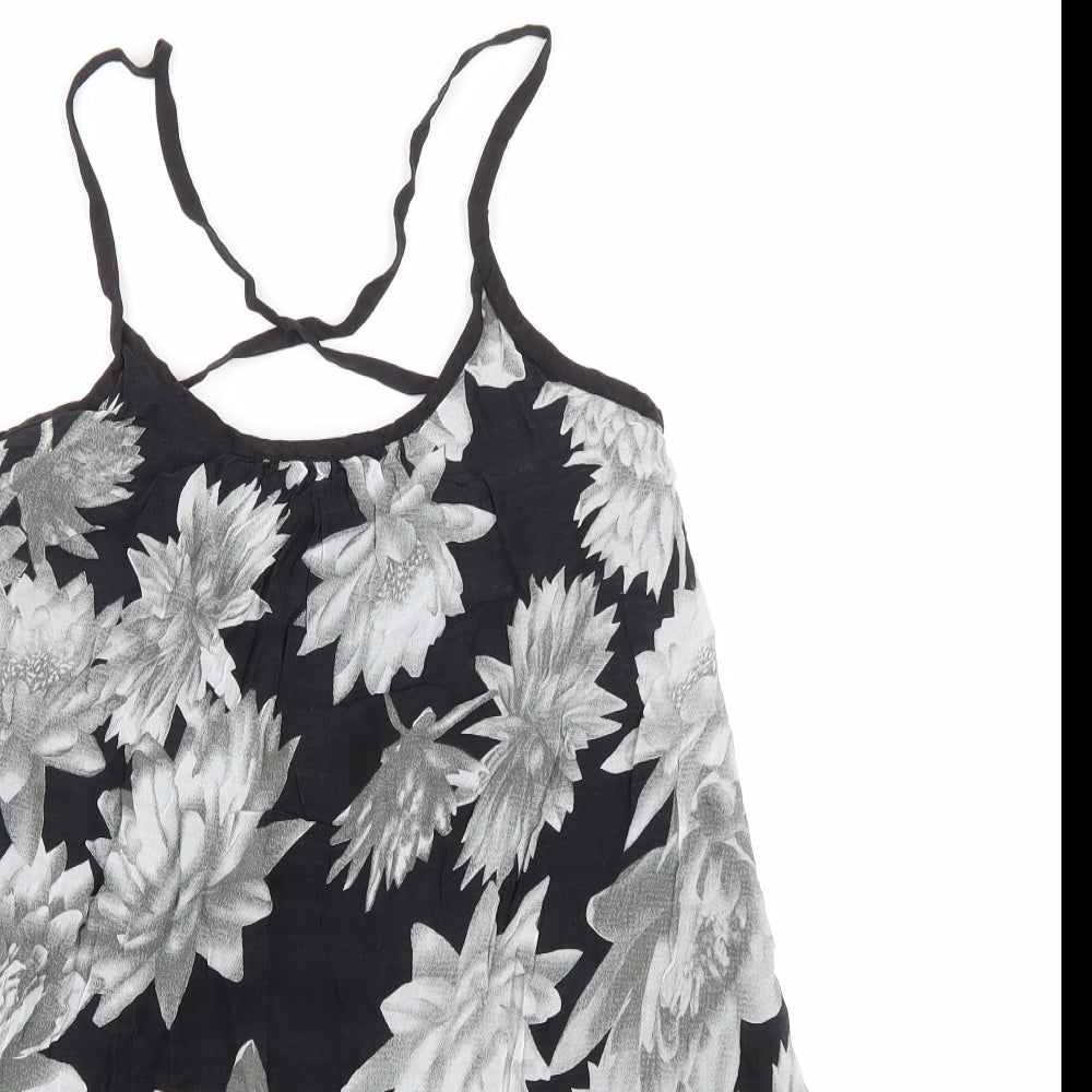 Womens UK Size S French Connection Black Basic Tank