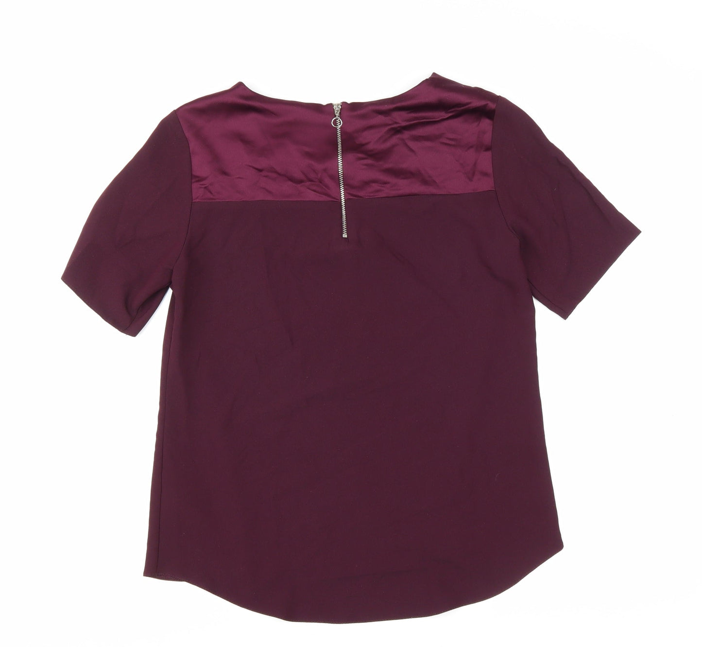 Womens UK Size 8 Dorothy Perkins Purple Basic Blouse