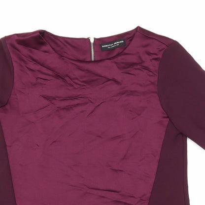 Womens UK Size 8 Dorothy Perkins Purple Basic Blouse