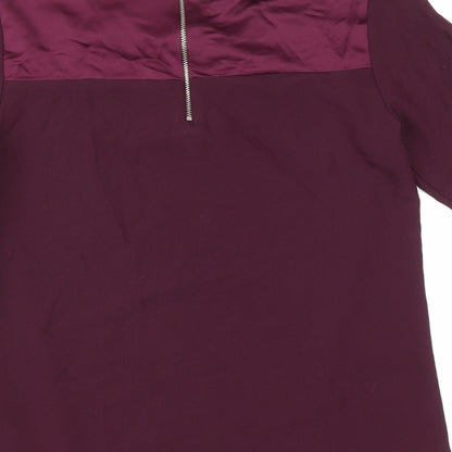 Womens UK Size 8 Dorothy Perkins Purple Basic Blouse