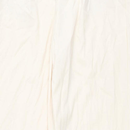 Womens UK Size M Pull&Bear Regular Fit  Ivory Trousers
