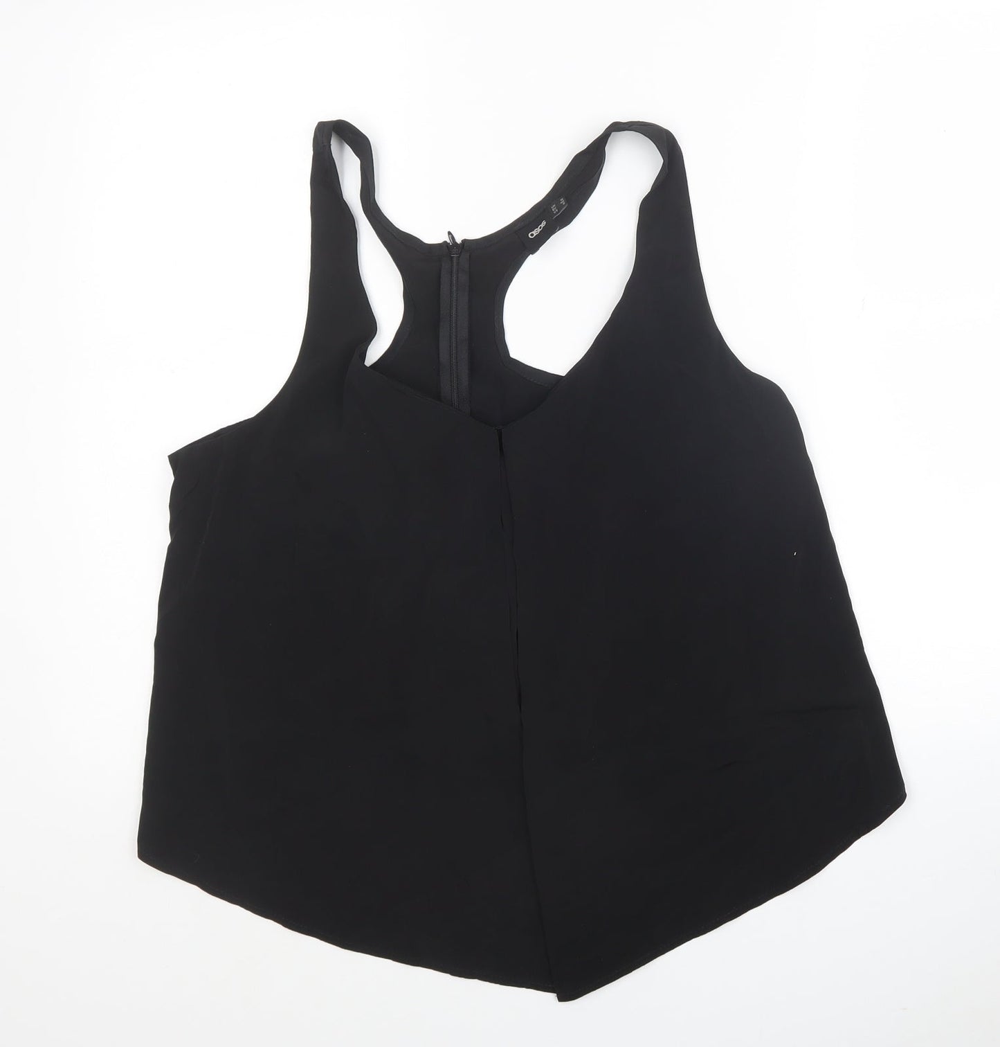 Womens UK Size 12 ASOS Black Basic Tank