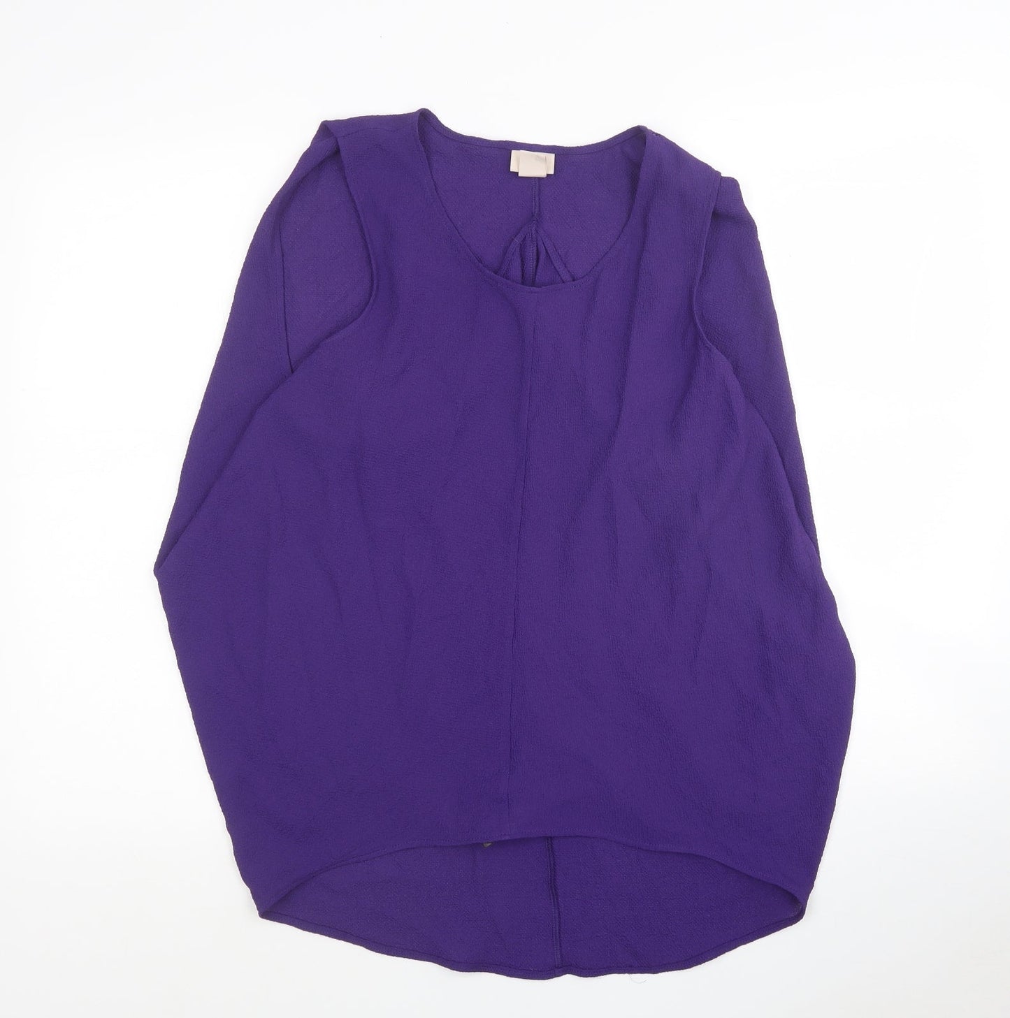 Womens UK Size 12 H&M Purple Tunic Blouse