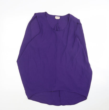 Womens UK Size 12 H&M Purple Tunic Blouse