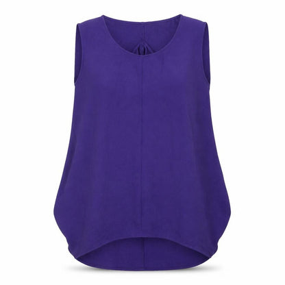 Womens UK Size 12 H&M Purple Tunic Blouse