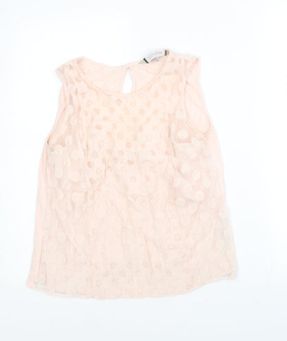 Womens UK Size 12 Principles Pink Jersey Blouse