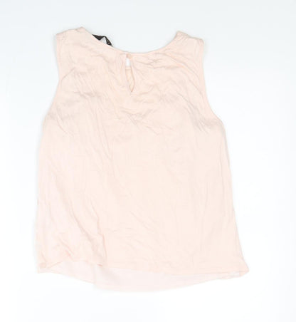 Womens UK Size 12 Principles Pink Jersey Blouse