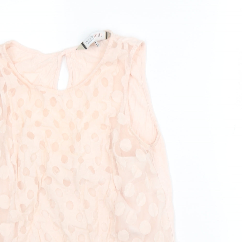 Womens UK Size 12 Principles Pink Jersey Blouse