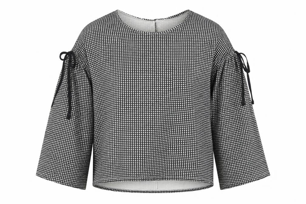 Womens UK Size S Zara Black Jersey Blouse