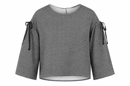 Womens UK Size S Zara Black Jersey Blouse