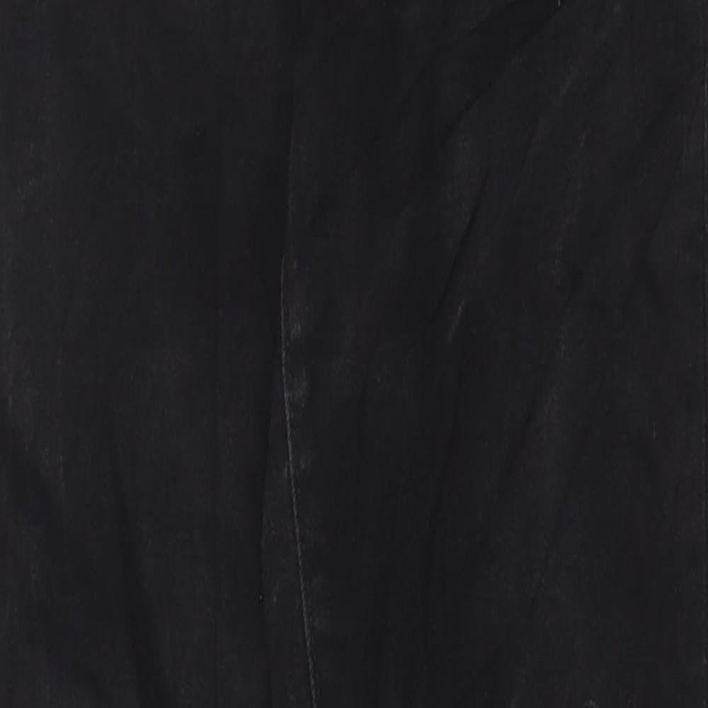 Gap Womens Black Cotton Skinny Jeans Size 26 in L28 in Regular Button