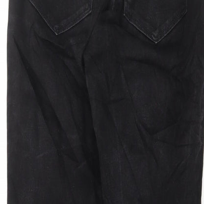 Gap Womens Black Cotton Skinny Jeans Size 26 in L28 in Regular Button