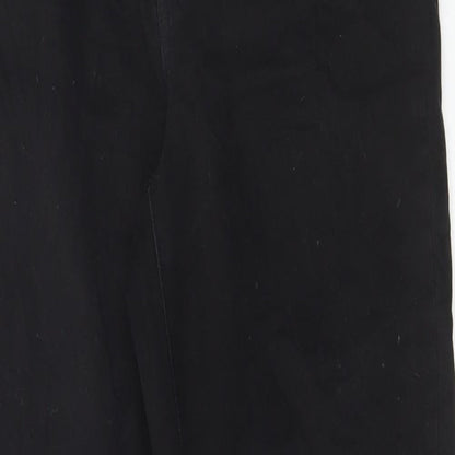 Denim & Co. Womens Black Cotton Skinny Jeans Size 12 L29 in Regular Button